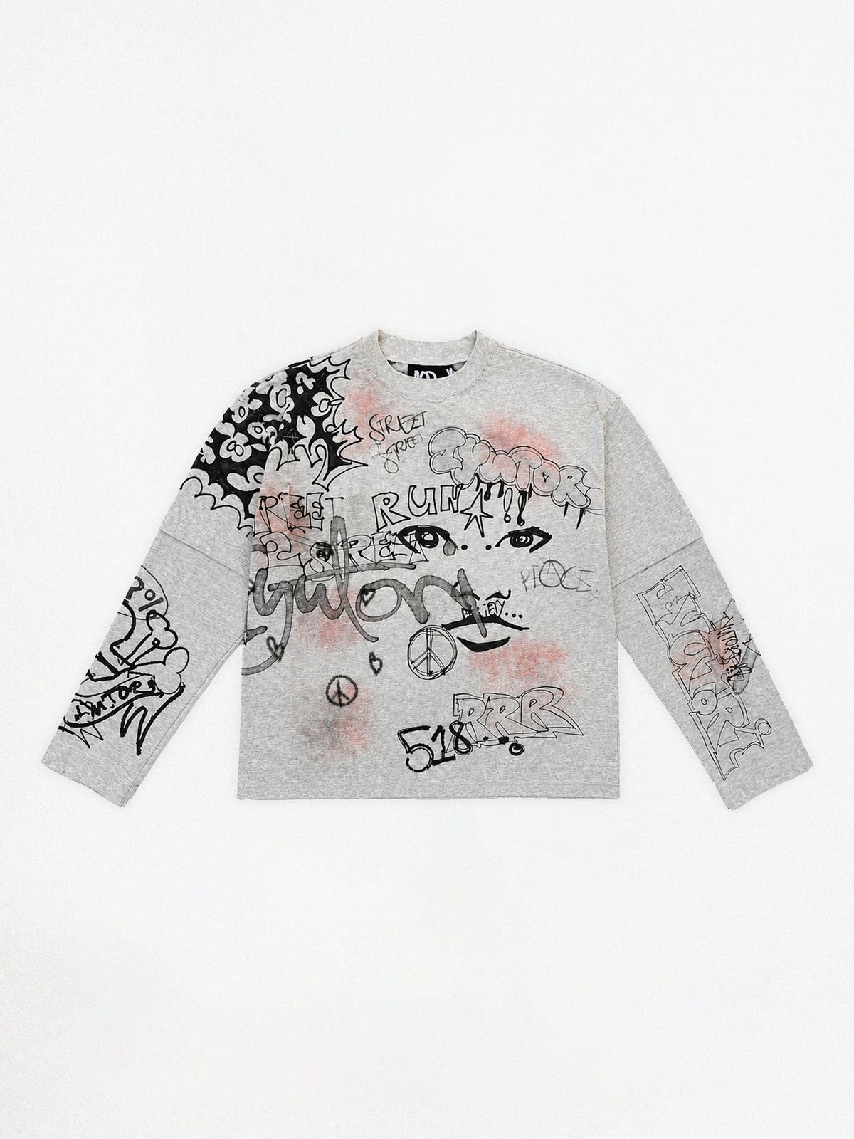 LAYERED GRAFFITI LONGSLEEVE